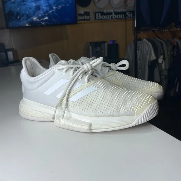 Adidas SoleCourt Parley White Womens Tennis Shoes 2019 size 9 - Picture 2 of 7
